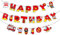 Feuerwehrmann Happy Birthday Girlande Banner,Feuerwehr Girlande Geburtstag Mädchen Junge,Happy Birthday Deko Geburtstag Girlande, Geburtstagsgirlande für Kindergeburtstag Deko, Feuerwehr Theme Party
