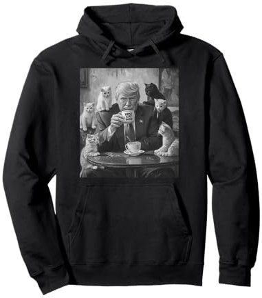 Trump Best Cat Dad Funny Cat Lover Sweat à Capuche