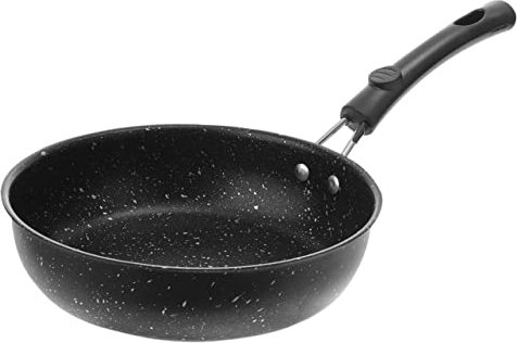 SECFOU 17cm Non-Stick Maifan Stone Egg Frying Pan Induction Compatible Household Skillet for Cooking Breakfast and Dumplings