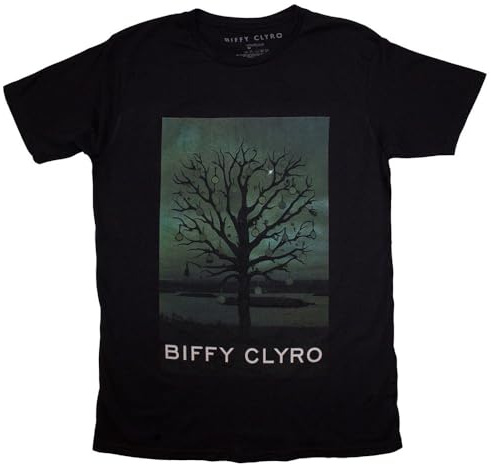 Rock Off officially licensed products Biffy Clyro Black Chandelier Band Logo T Shirt