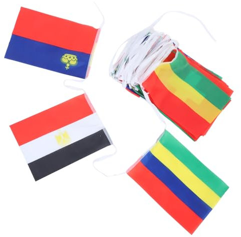 DIYEAH Wimpelkette Mit Flaggen Aus Aller Welt – England-flagge – Eventdekoration – Polyester-flaggengirlanden