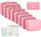 GIBOHOM Koffer Organizer Set 15-teilig, Wasserdicht Packing Cubes, Multifunktionale Travel Packwürfel, Kofferorganizer Packtaschen für Koffer, Reise Organizer Set mit Kleidertaschen,Rosa