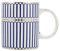 OKUMEYR Set Di Tazzine Da Caffè in Ceramica A Righe Tazza D'acqua Decorativa Multiuso Tazze Da Latte Casa