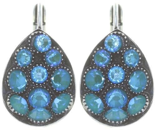 Konplott: Ohrringe Tears of Joy, moderne tropfenförmige Kelchohrringe mit Kristallsteinen, für Damen/Frauen