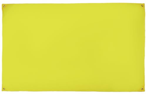 AZ FLAG Bandiera Unicolore Giallo 150 x 90 cm con 4 occhielli, Padiglione Colore Giallo per balcone o parete