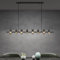 Mai & Mai Pendelleuchte 120cm LED Hängelampe 8 Flammig 4000K Verstellbares Kabel E27 Schwarz Hängeleuchte für Esszimmer Wohnzimmer Schlafzimmer