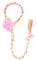 CALLARON Bande de cheveux tressée longue coiffure accessoires de cheveux désordonné deguisement enfant fille déguisement fille bandeau pour petites filles tresse casque fibre chimique rose