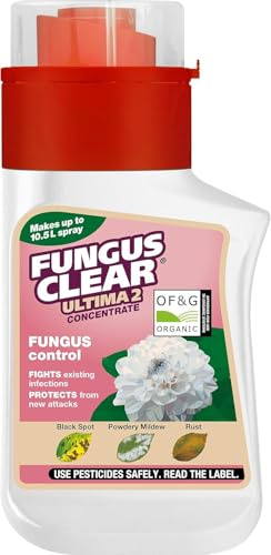 FungusClear Ultra 2 Plant Shield Concentrate Spray 210ml Ideal for Maintaining Healthy Plants, Garden Plant Fungicide, Mildew, Rust, Plants Spot Control & Black Spots Fungus Control