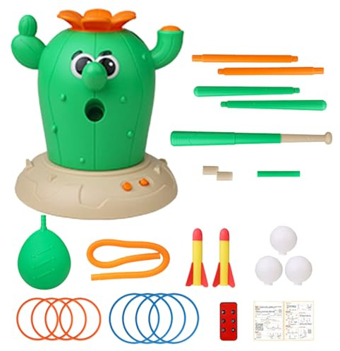 Jouet sauteur | 4 en 1 Jeux de sports amusants de cactus – Jouet de saut musical pour exercice d' | pour intérieur extérieur, cour, jardin, école, salle de classe, anniversaire