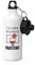 Gift Base I'D Eher Sein Playing Basketball SPORTS Flasche Wasser Fitness 600ml Weiß