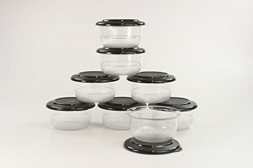TUPPERWARE Tafelperle 450ml schwarz (8) Servieren Tafelfein Schale Classic Royal P 25655