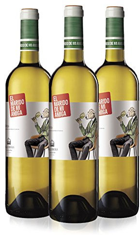 El Marido de mi Amiga Malvasía, Sauvignon Blanc y Tempranillo Vino Blanco Rioja - 75cl - 3 botellas