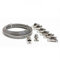 KSOH Products Schlauchschellen-Set 3m Endlosband Edelstahl Bandbreite 8mm Silber inkl. 8 Klemmverschlüsse
