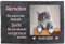 wandmotiv24 Gedenktafel Tiere Schiefer, 30x20cm, Wetterfest, Personalisiert mit Ihrem Haustier-Foto in Farbe, Name, Datum & Trauerspruch, Grabschmuck, Grabstein Hund Katze, Trauer, Gedenkstein M0259