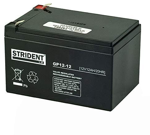 2 X Strident AGM GP12-12AH – Mobility Scooter 12V Battery – Rechargeable Batteries – High Performance – Valve Regulated (Pair)
