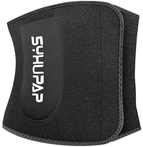 SYXUPAP Bauchweggürtel Herren Damen,Schwitzgürtel Bauch Abnehmen Geräte Extra-breiter Verstellbarer Neopren Sauna Gewichthebergürtel Sweat fitnessgürtel
