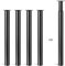 Dhouse Tischbeine Metall Schwarz 4 Stück Ø 60mm Tischbeine Höhenverstellbar 710-1100mm Möbelfuß Zylindrisch Metall Tischbeine Geeignet Tischfuß für Frühstückstisch Schreibtisch Arbeitsplatten
