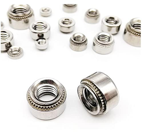 20PCS M5-2 slab 1.4mm,304 Edelstahl selbstklinische Mutter Presseinsatz Nietmutterplatte