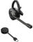 Jabra Engage 55 Schnurloses, Convertibles Headset mit EarHook, Kopf- und Nackenbügel und Link 400 USB-C DECT-Adapter - Mikrofon mit Geräuschunterdrückung - Für MS Teams Zertifiziert - Schwarz