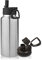 Volhoply 1 Litre Insulated Water Bottle with Straw Lid and Spout Lid,Stainless Steel Sports Water Bottle,Double Wall Vacuum Tumbler,Leakproof Metal Flask with Wide Mouth for Hiking,Camping(Silver,1)