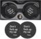 8sanlione Cup Holder Coasters, 2.75 Inch Non-Slip PVC Insert Coaster, Anti-Scratch Auto Cup Mats for Women Men, Vehicle Interior Accessories Universal for Car, SUV, Truck (D Black/2PCS), 2 Pack