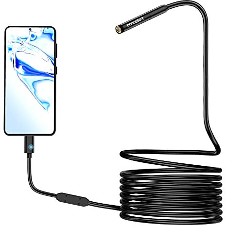 1080P Endoskop Schlangeninspektionskamera, Pancellent Typ C Endoskop, WiFi Scope Kamera mit 6 LED Leuchten für Android und iOS Smartphones, iPhone, iPad, Samsung (3M)