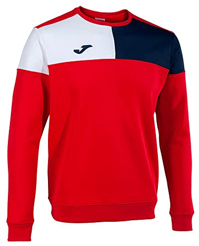 Joma Sweatshirt Mann Crew V rot Marineblau Weiss