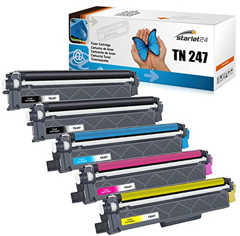Starlet24 5X TN247CMYK TN243 Toner Kompatibel für Brother TN-247 TN-243 Toner für Brother MFC-L3710CW MFC-L3730CDN Toner MFC-L3750CDW MFC-L3770CDW DCP-L3550CDW DCP-L3510CDW HL-L3230CDW