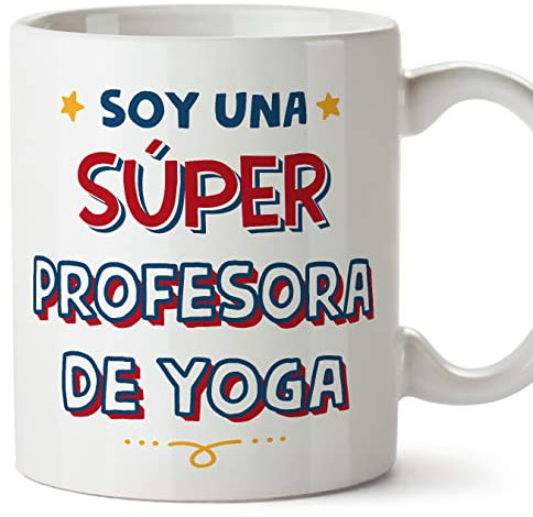Mugffins Tasses pour PROFESSEURE DE YOGA - En Espagnol - Cadeau original femme - Soy Súper - 11 oz / 330 ml