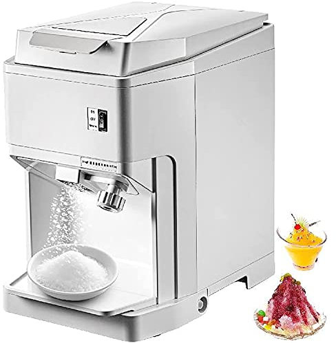Trituradora De Hielo Electrica Profesional 250w,Comercial Picadora De Hielo Máquina De Hielo Raspado Máquina De Granizado Pica Cubitos De Hielo con Mucha Rapidez,110V