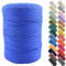 Macrame Cotton Cord - 3mm x 400m Natural Twisted 4 Strand Cord for Wall Hanging, Plant Hangers, Crafts, Knitting