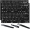 EspañOl Para Teclado, 2 Pcs Pegatinas Para Teclado EspañOl, Pegatinas De Repuesto de Letras de Teclado en EspañOl, para Cualquier Teclado EstáNdar, Computadora PortáTil (DiseñO en EspañOl, Mate)
