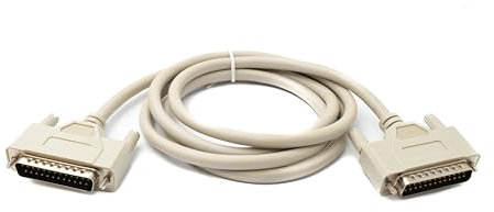 System-S D Sub Kabel 150 cm 25 Pin Stecker zu Stecker RS530 Adapter in Grau