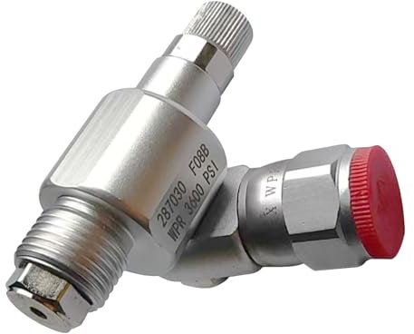 287030 CleanShot - Válvula de cierre para Graco, pistola de pulverización de pintura sin aire, junta giratoria sin aire, rosca de junta de pulverización sin aire con válvula de control para