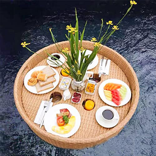 Porte-Boissons Flottant Porte-Boissons de Piscine Porte-gobelets de Piscine Table Flottante pour Piscine Plateau Flottant Porte-Boissons pour Jacuzzi Barre Flottante pour Piscine
