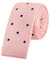 WANYING Herren 5,5cm 2,17 Schmale Krawatte Strickkrawatte Gestrickte Krawatte Narrow Knit Tie Retro Vintage Trendy Sportlich Casual Büro Basic - Gepunktet Hellrosa