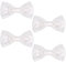 4 fermagli per capelli per ragazze da 7,6 cm graziosi fiocchi per capelli bianchi accessori per capelli per ragazze fiocchi in pizzo per fermagli per capelli fiore ragazze matrimonio festa di