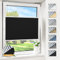 Magiea Plissee ohne Bohren verdunkelung, Thermo Plisseerollo Klemmfix, Schwarz 85x120cm(BxH), Verdunklungsplissee 100% lichtundurchlässig, Faltrollo für Fenster, Sichtschutz Sonnenschutz