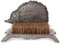 Schuhabstreifer Igel | Schuhbürste Gusseisen | Antikstil | 25x16 cm