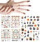 Halloween Nail Stickers 5PCS 3D Cartoon Skull Evil Goth Nail Stickers Self-Adhesive Halloween Nail Wraps Waterproof Halloween Decals for Nails.