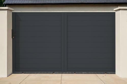 Casanoov Puerta corredera exterior 3m EIGER Alt.180cm aluminio gris