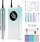 COSICOSY Electric Nail Drill, 40000RPM Professional Nail File with 15 Drill Bits, Portable Rechargeable Nail File Machine E File for Acrylic Nails Gel Polishing Removing, for Manicure Salon Home, Blue