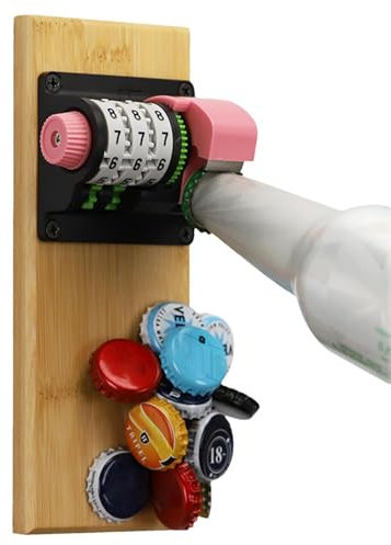 Abridor de botellas con contador - Abrebotellas de contador, abridor de botellas magnético | Abrebotellas magnético de pared decorativo montado en la pared, abridor de botellas magnético portátil para