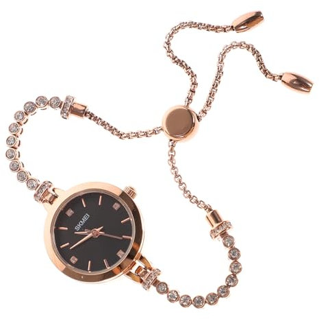 COSMEVIVI Orologio Da Polso Da Donna Bracciale Elegante Orologio Diamanti e Design Unico Per Look Accattivante Regalo