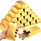 Honoson Goldbarren gefälschte Geschenkboxen, Folie, Goldbarren, Partygeschenkboxen, Papier, goldene Geschenkboxen, Schatzsteine für Piraten, Casino, Mottoparty, Dekorationen, Süßigkeiten, Schokolade,
