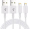 Electrones 2 Pack (Apple MFi Certified) iPhone Charger Cable 1.8m, Apple USB Cable Cord 1.8 metres Fast Charging Phone Long Cables for iPhone13 12 12 mini 11 11Pro/Max/X/XS/XR USB Cable