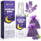 Espray de lavanda para almohadas, [aceite de lavanda orgánico] lavanda almohada spray para dormir con bolsa perfumada de lavanda para relajarse, descansar, mejor sueño, relajación, fragancia de