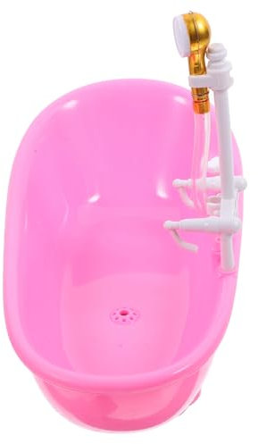 HEALSOPTHY 1juego Mini Bañera Eléctrica De Muñecas Juguete De Simulación para Casa De Muñecas Accesorio Decorativo Multifuncional y Prop De Fotografía para Niñas