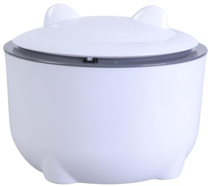 DEKKRYNFV Poubelle multi-usage pour chats avec couvercle à pression, idéale pour maintenir la propreté et l'air frais à l'intérieur, à la maison, pour la gestion des déchets des chats