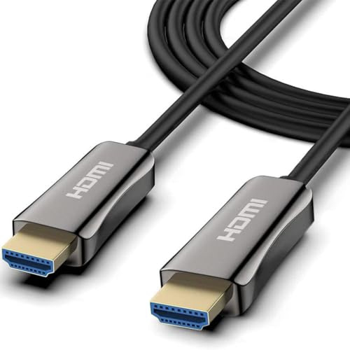 AV:Link | 8K Ultra High Definition Active Fibre Optic HDMI Lead 10m | High-Speed 8K HDMI Cable with Gold Plated Connectors | Long-Distance Fibre Optic HDMI for TV, Projector, Gaming & Home Cinema